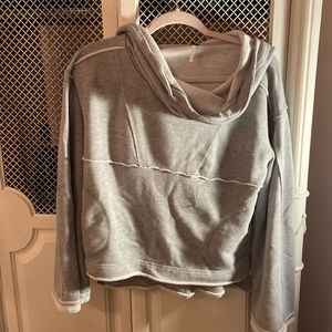 Free people over sized hood hoodie